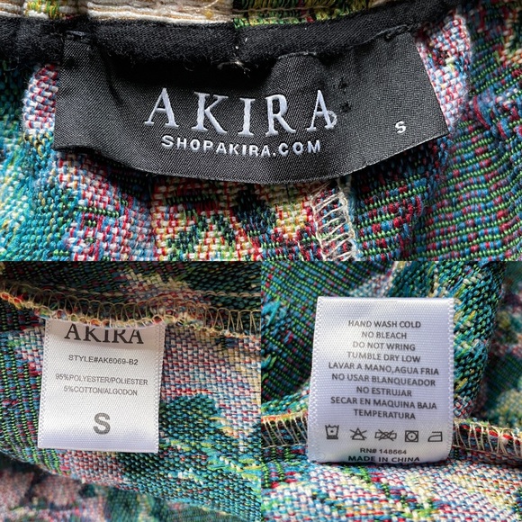 Akira Floral Brocade Mini Skirt - Picture 6 of 6